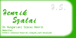 henrik szalai business card